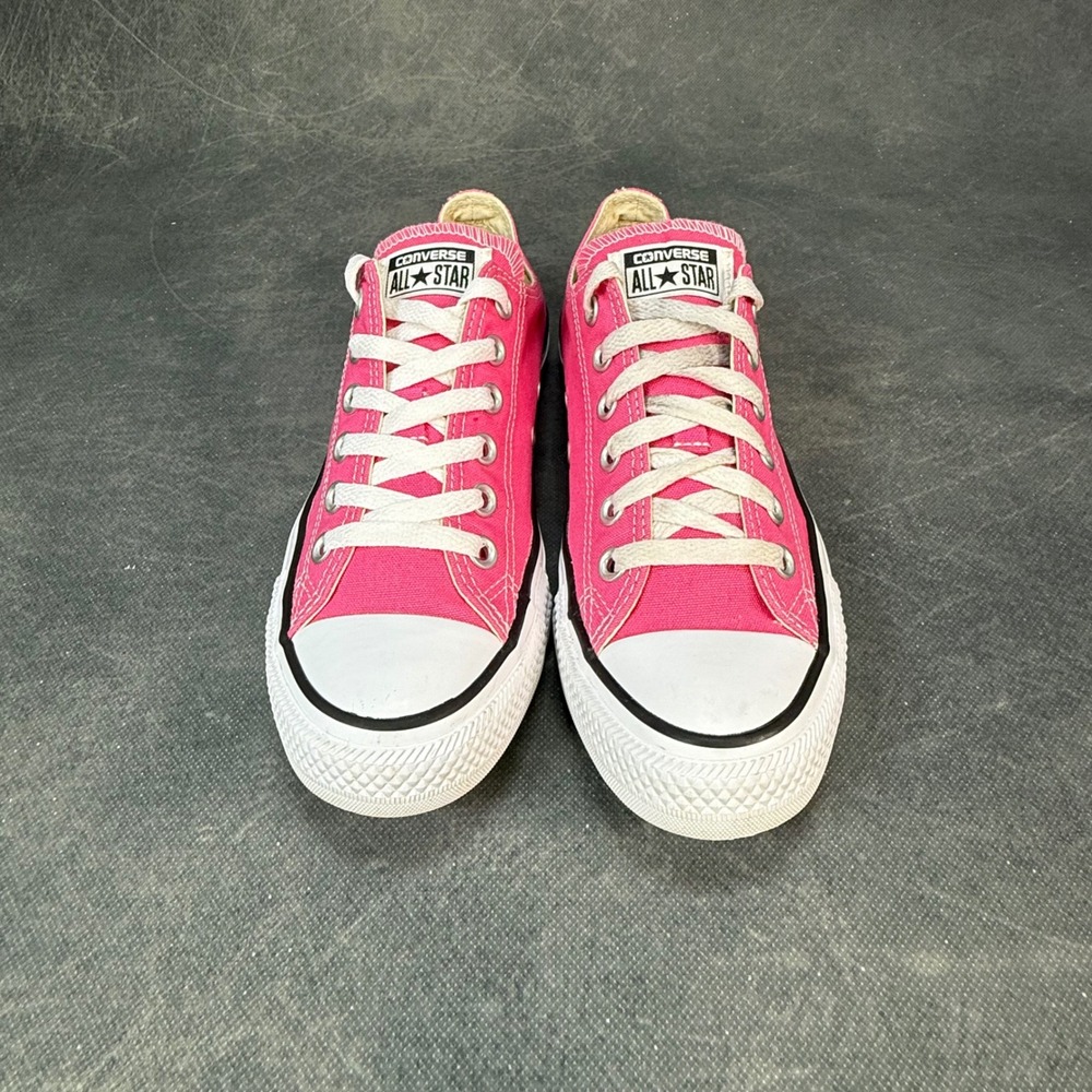 Converse All Star Low Top Pink Canvas Sneakers Womens Size 8